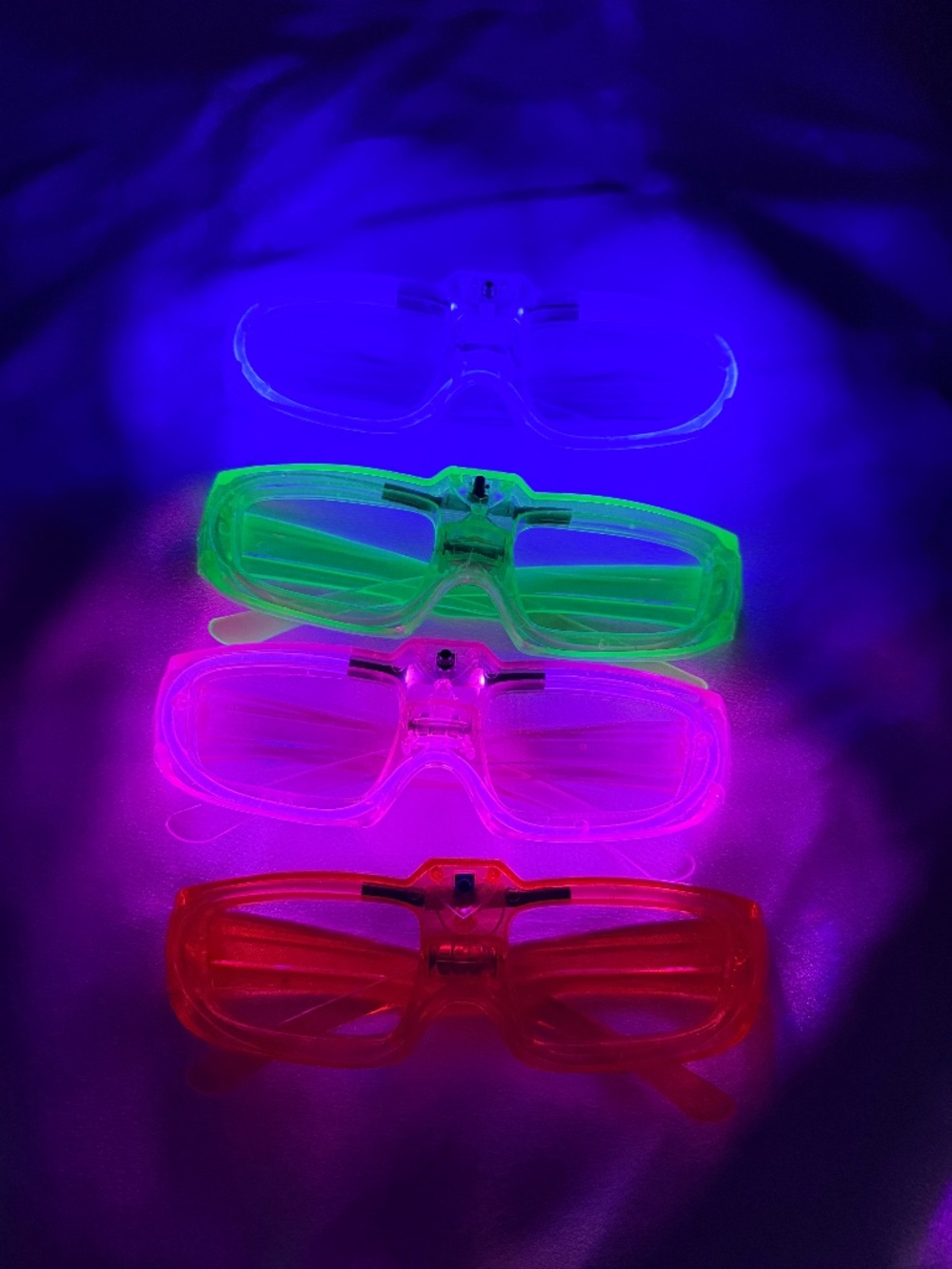 10Pack LED Light Up Flashing Party Glasses Glow Party Favors 3 Flash Modes